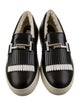 Tod's Leather Fringe Trim Accent Sneakers