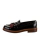 Tod's Patent Leather Chain-Link Accents Loafers
