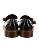 Tod's Patent Leather Chain-Link Accents Loafers