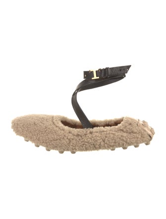 Tod's Faux Fur Moccasins