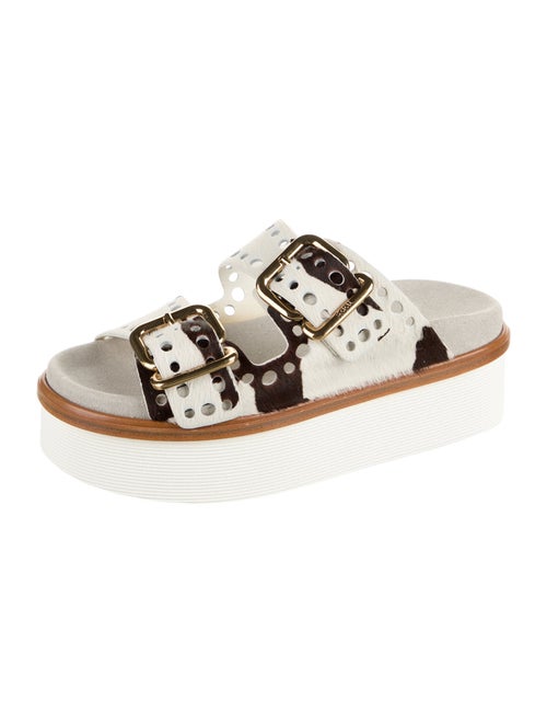 Tod's Ponyhair Printed Slides