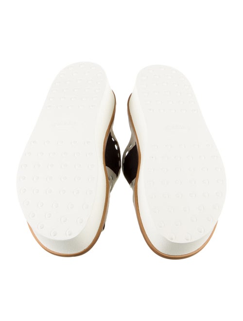 Tod's Ponyhair Printed Slides