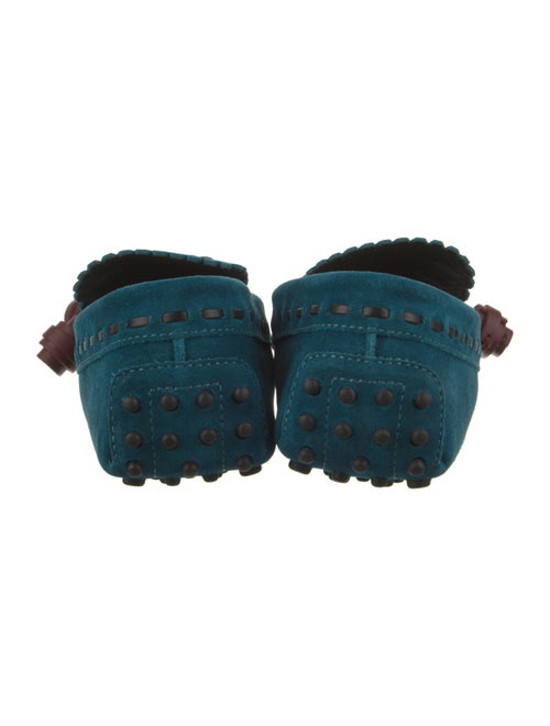 Tod's Suede Leather Trim Embellishment Moccasins
