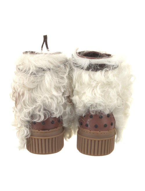 Tod's Faux Fur Lace-Up Boots