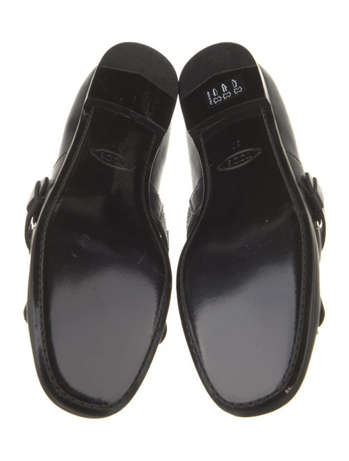 Tod's Leather Fringe Trim Accent Oxfords