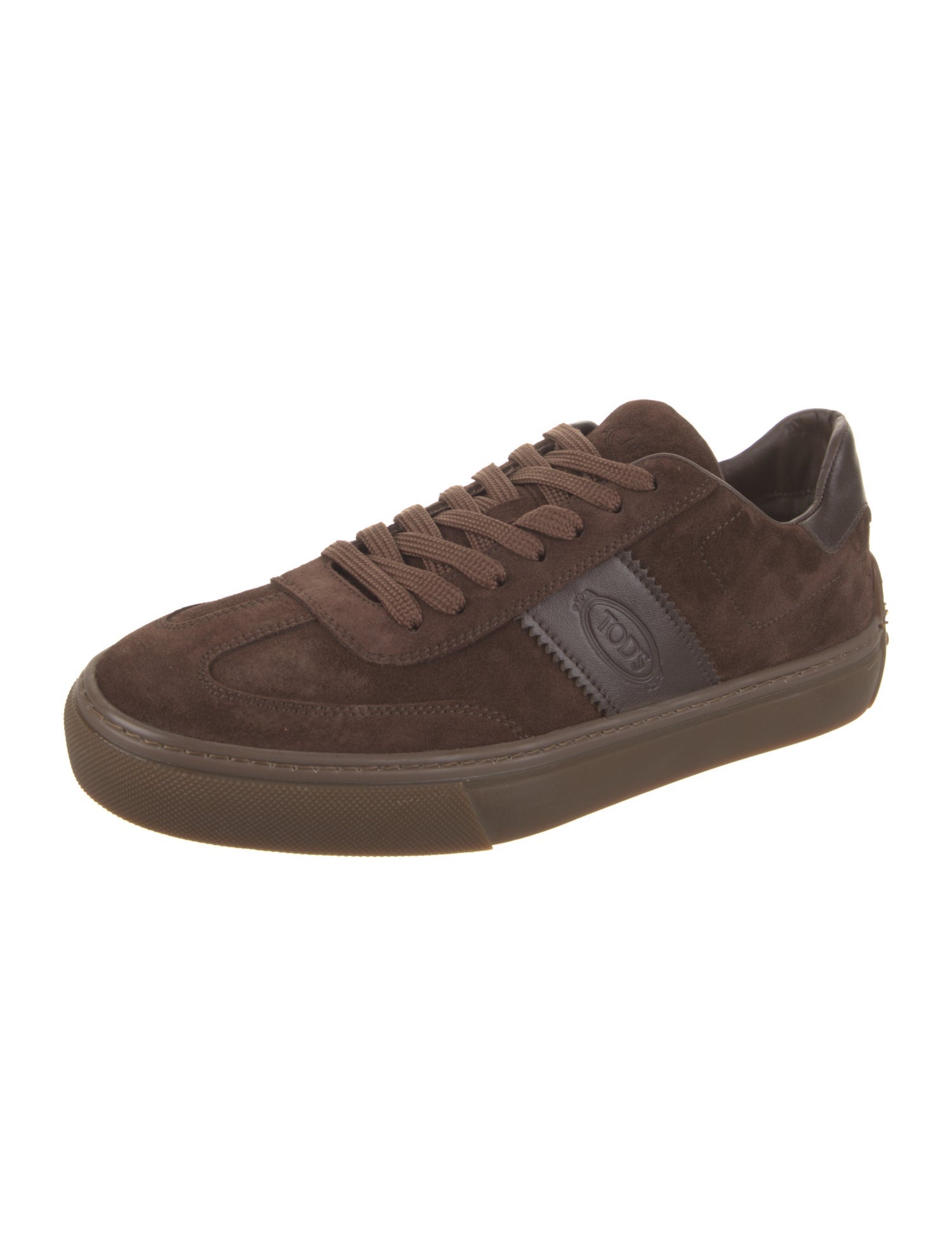 Tod's Suede Scalloped Accent Sneakers