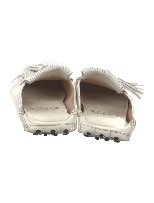 Tod's Leather Tassel Accents Mules