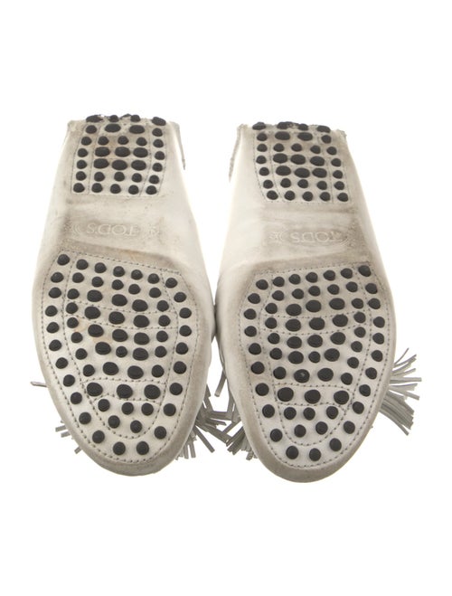 Tod's Leather Tassel Accents Mules
