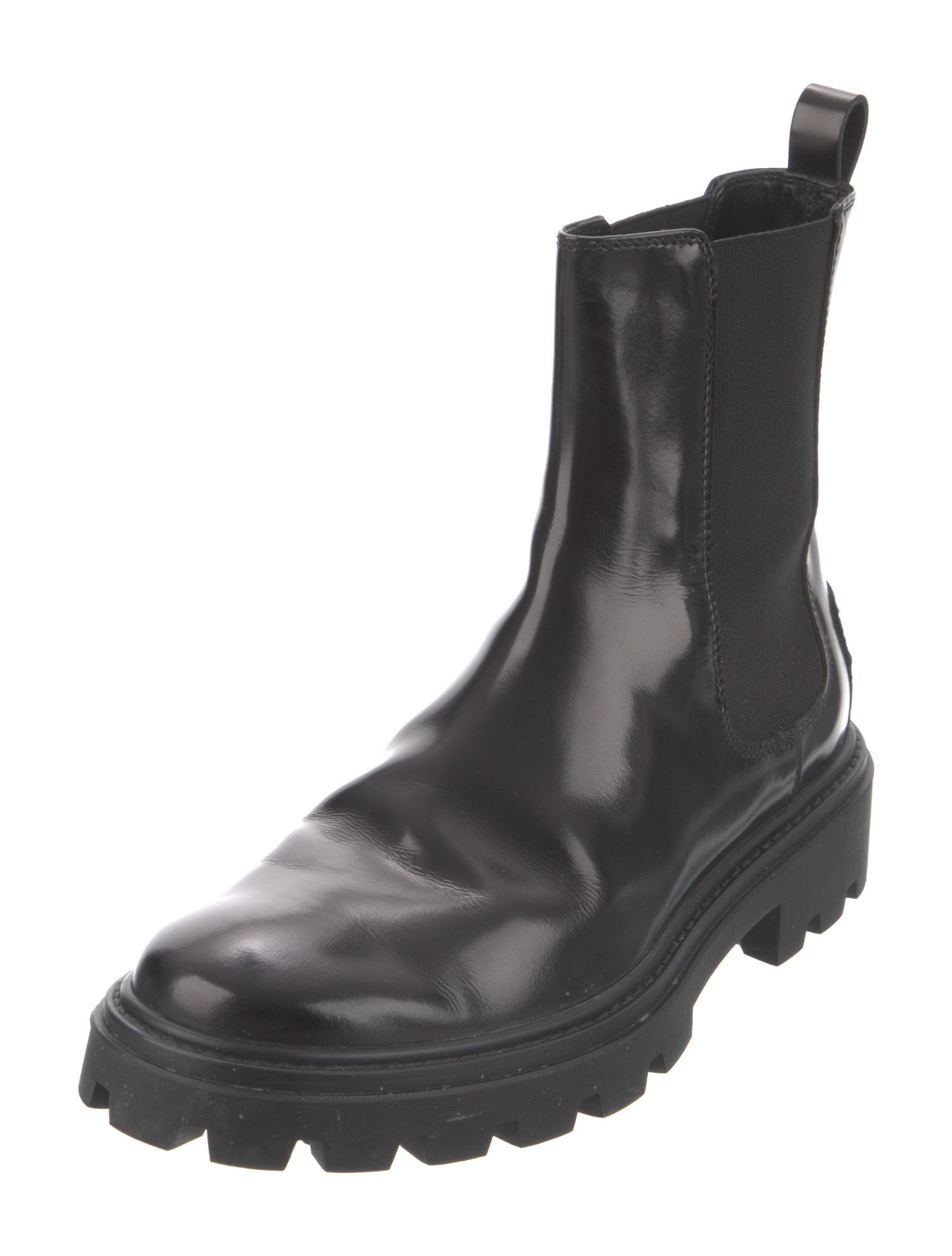 Tod's Patent Leather Chelsea Boots