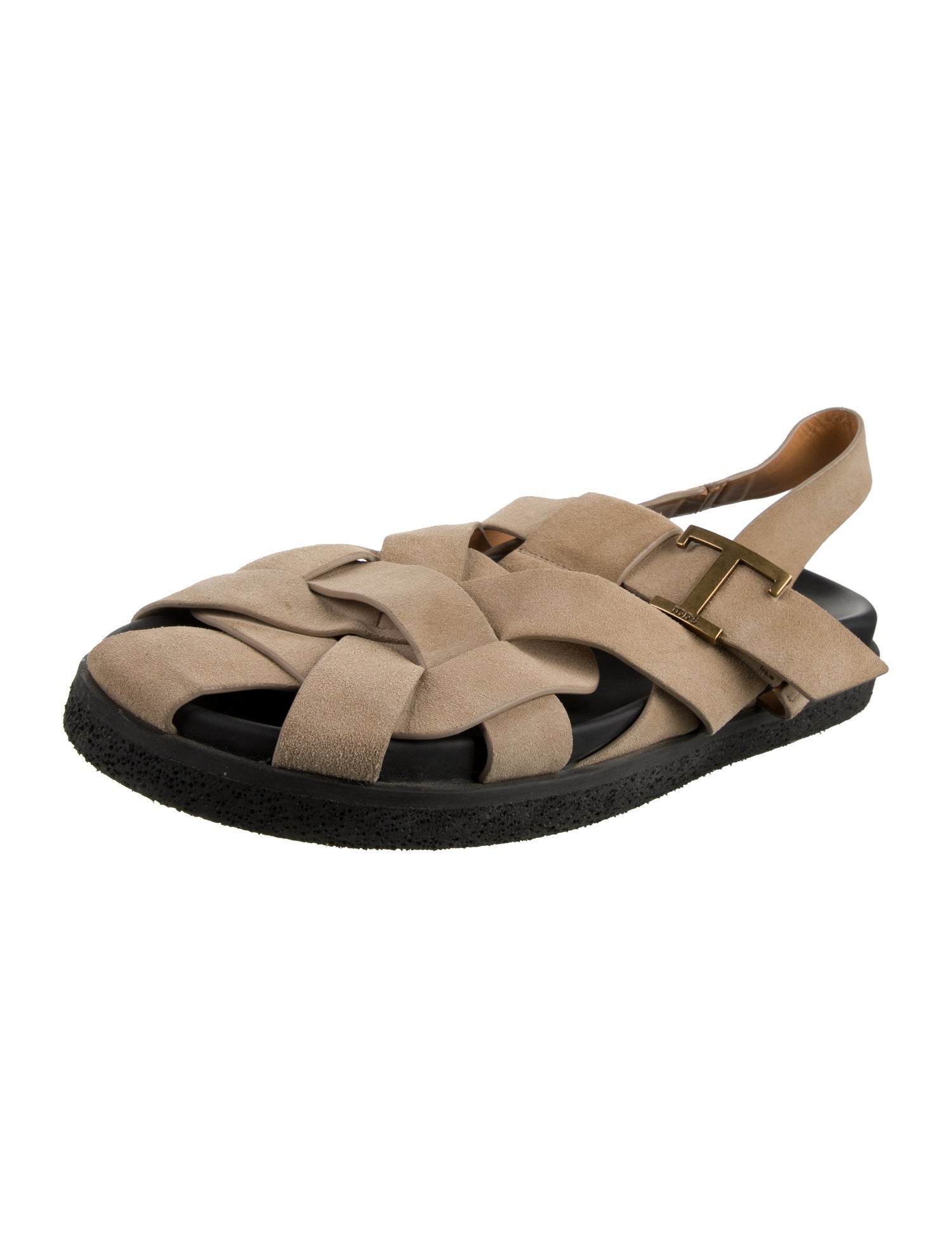 Tod's Nubuck Slingback Sandals
