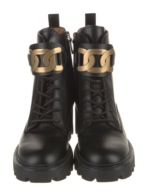 Tod's Leather Combat Boots
