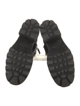 Tod's Leather Combat Boots