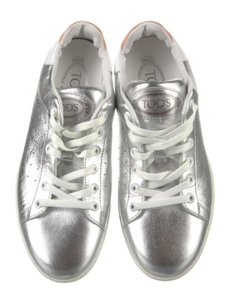Tod's Leather Colorblock Pattern Sneakers