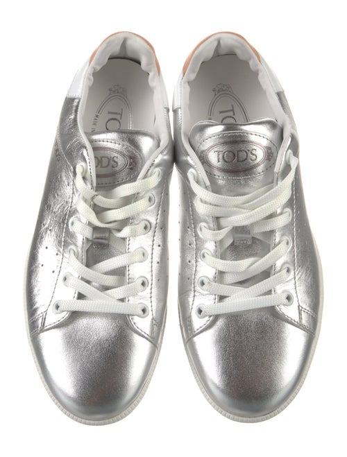 Tod's Leather Colorblock Pattern Sneakers