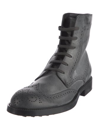 Tod's Leather Lace-Up Boots