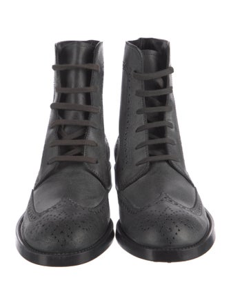 Tod's Leather Lace-Up Boots