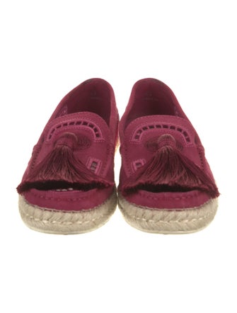 Tod's Suede Tassel Accents Espadrilles