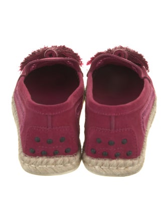Tod's Suede Tassel Accents Espadrilles