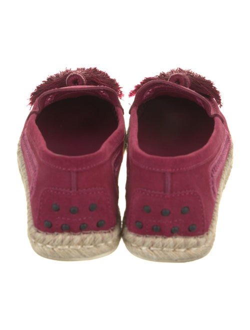 Tod's Suede Tassel Accents Espadrilles