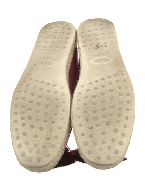 Tod's Suede Tassel Accents Espadrilles
