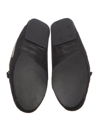 Tod's Suede Embroidered Accent Loafers