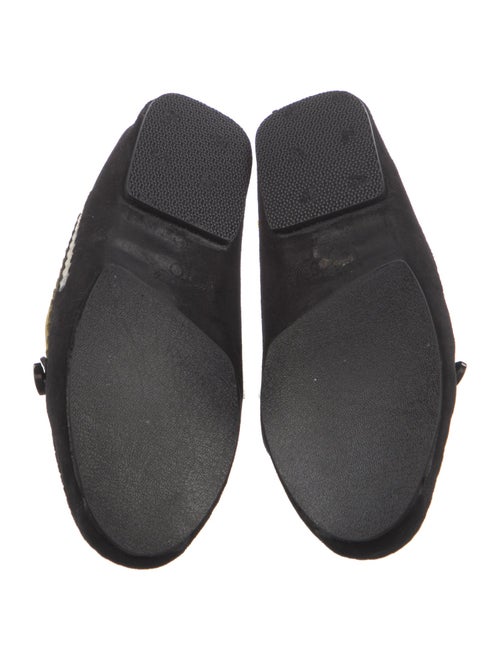 Tod's Suede Embroidered Accent Loafers