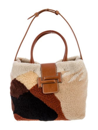 Tod's Shearling Top Handle Bag