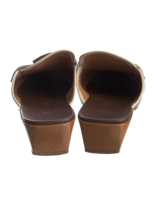 Tod's Leather Chain-Link Accents Mules