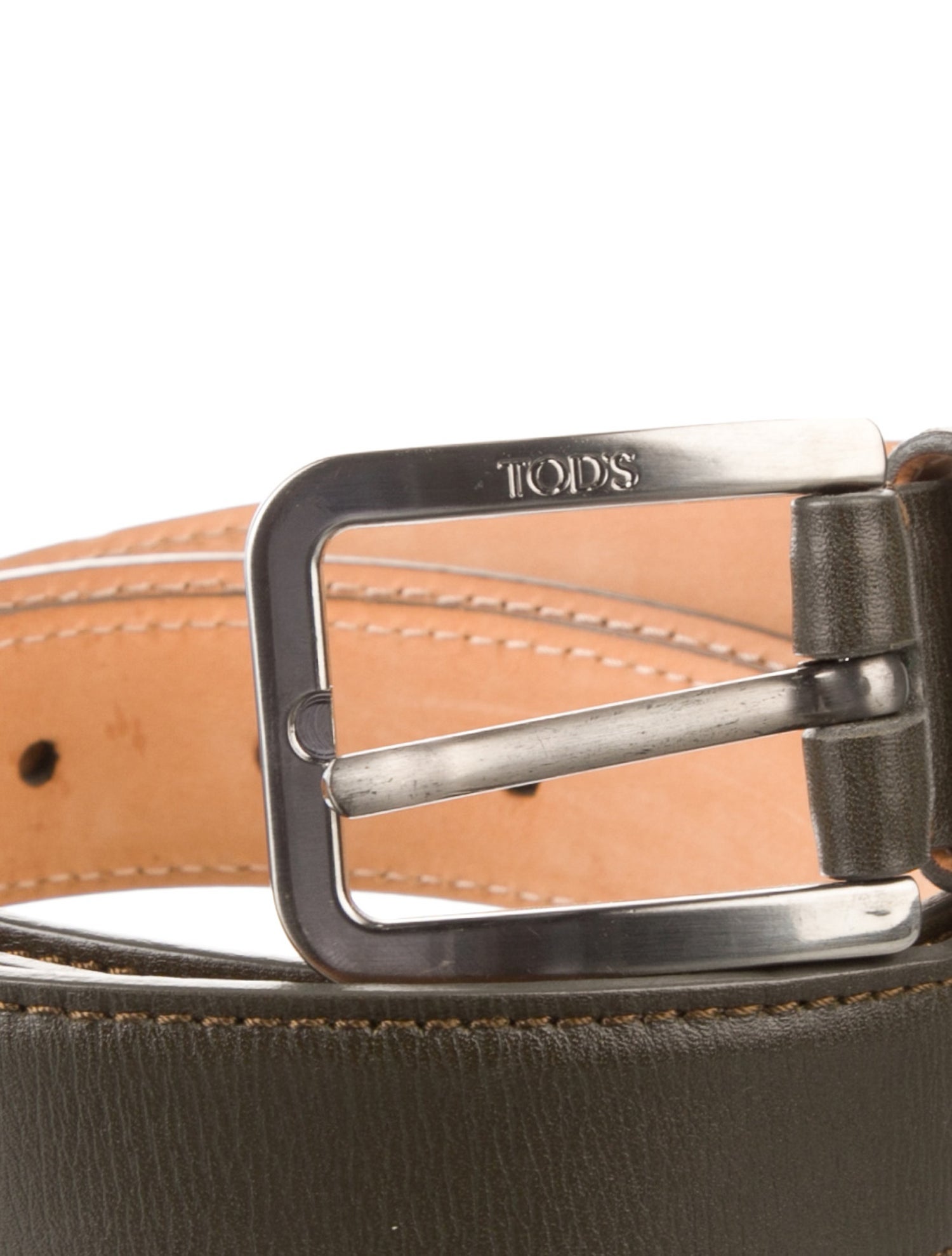 Tod's Skinny Leather Belt