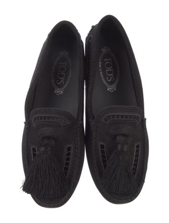Tod's Suede Tassel Accents Loafers