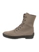 Tod's Suede Combat Boots