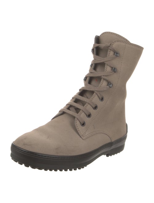 Tod's Suede Combat Boots