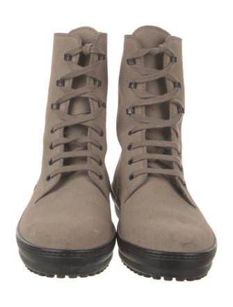 Tod's Suede Combat Boots