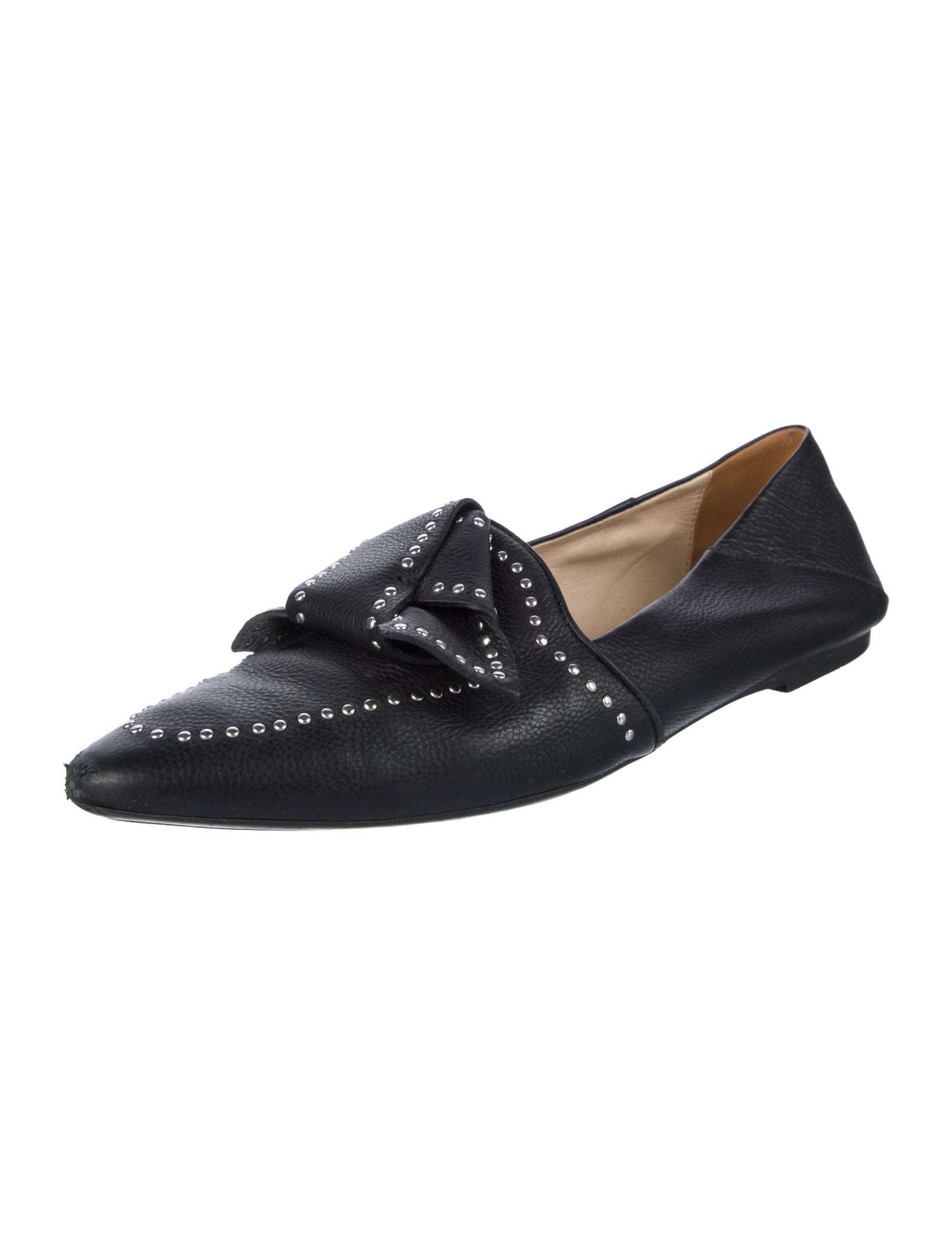 Tod's Leather Bow Accents Flats