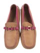 Tod's Leather Colorblock Pattern Loafers