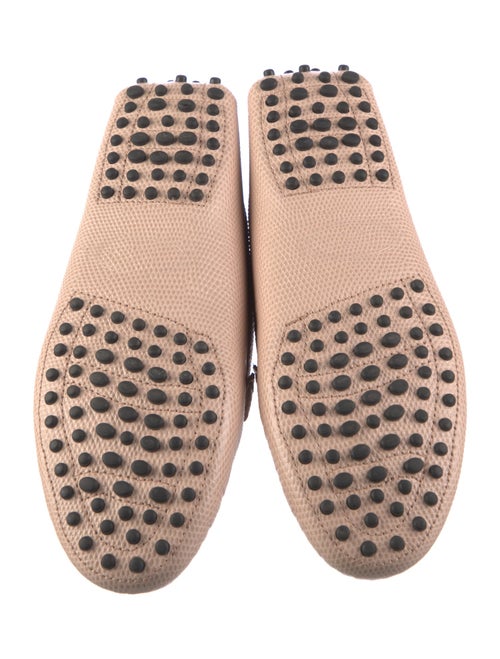 Tod's Leather Animal Print Loafers