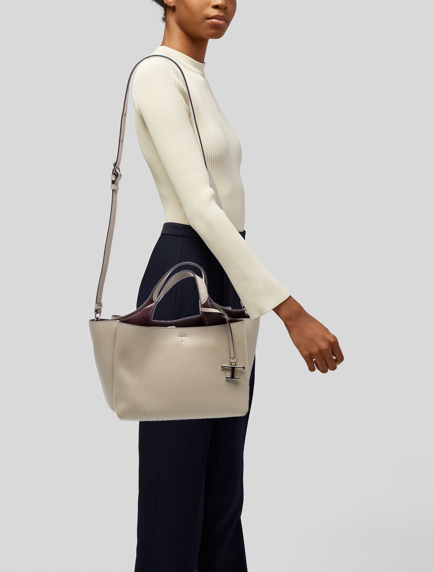 Tod's Leather Top Handle Bag Small