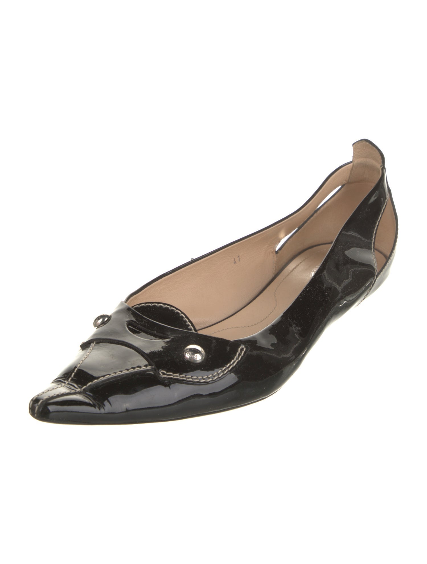 Tod's Patent Leather Ballet Flats