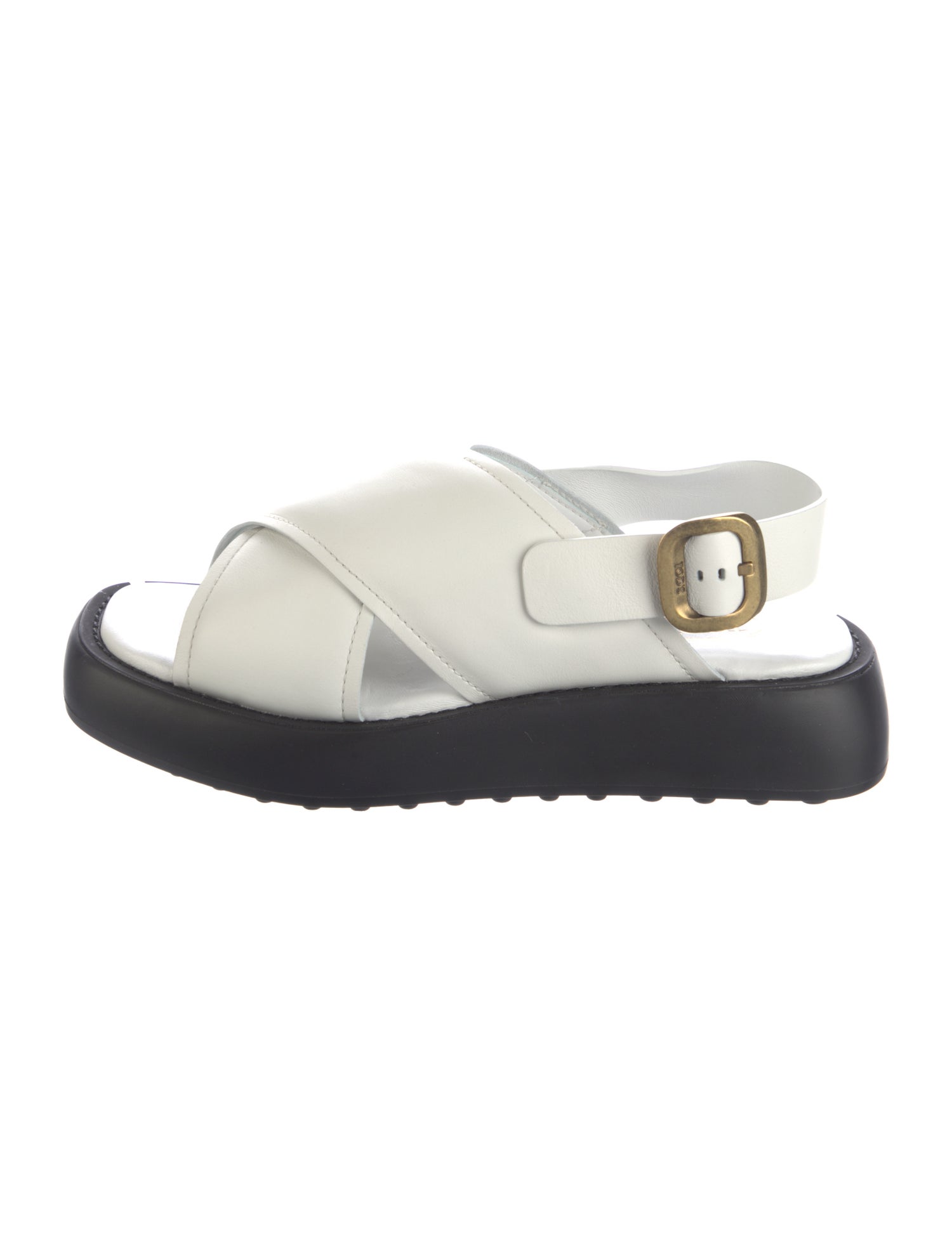 Tod's Leather Slingback Sandals