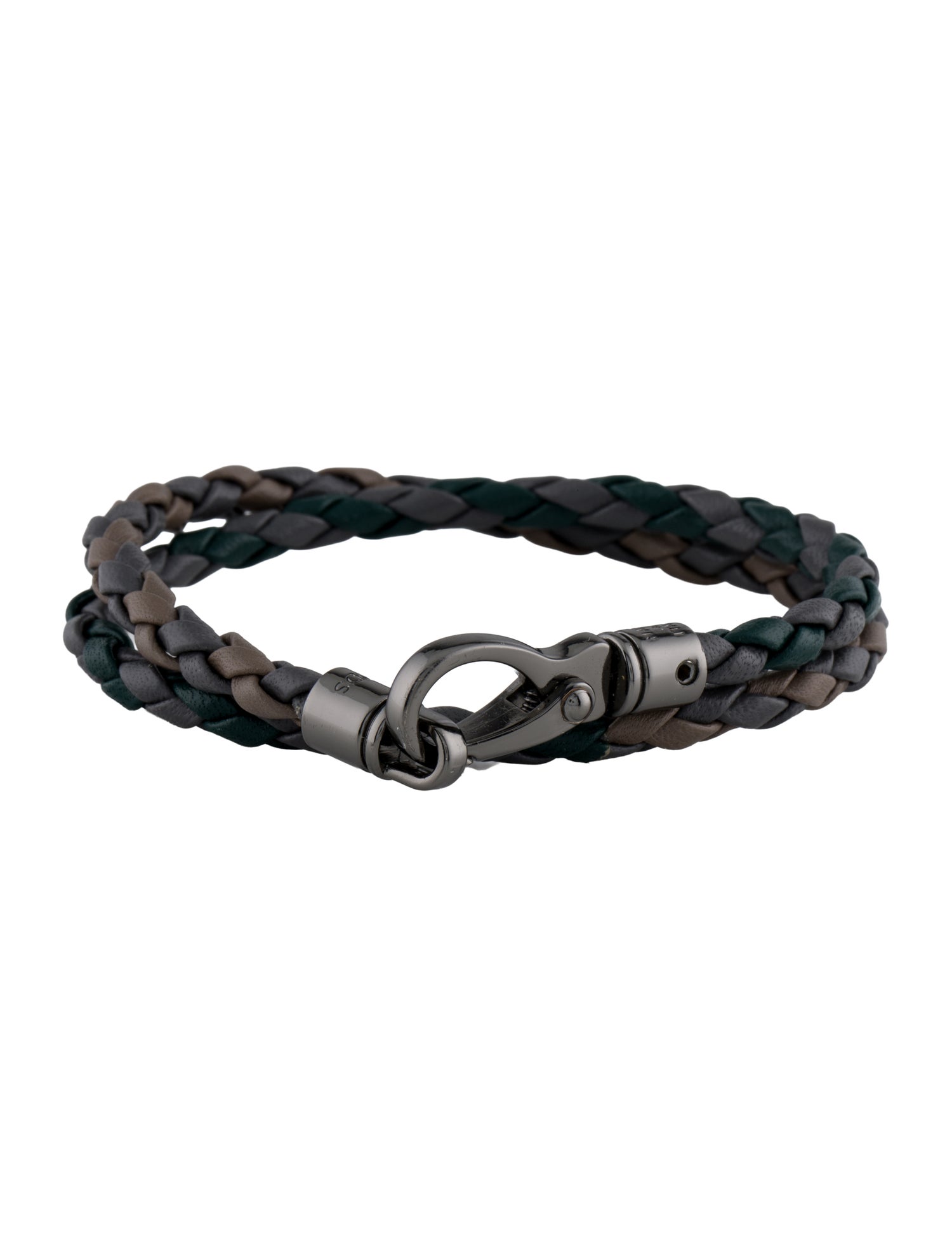 Tod's Leather Braided Wrap Bracelet