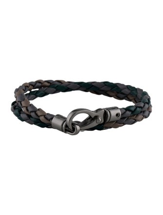 Tod's Leather Braided Wrap Bracelet