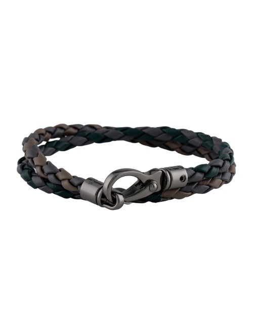 Tod's Leather Braided Wrap Bracelet