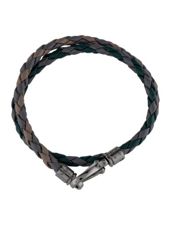 Tod's Leather Braided Wrap Bracelet