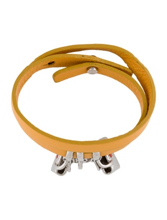 Tod's Leather & Enamel Charm Bracelet