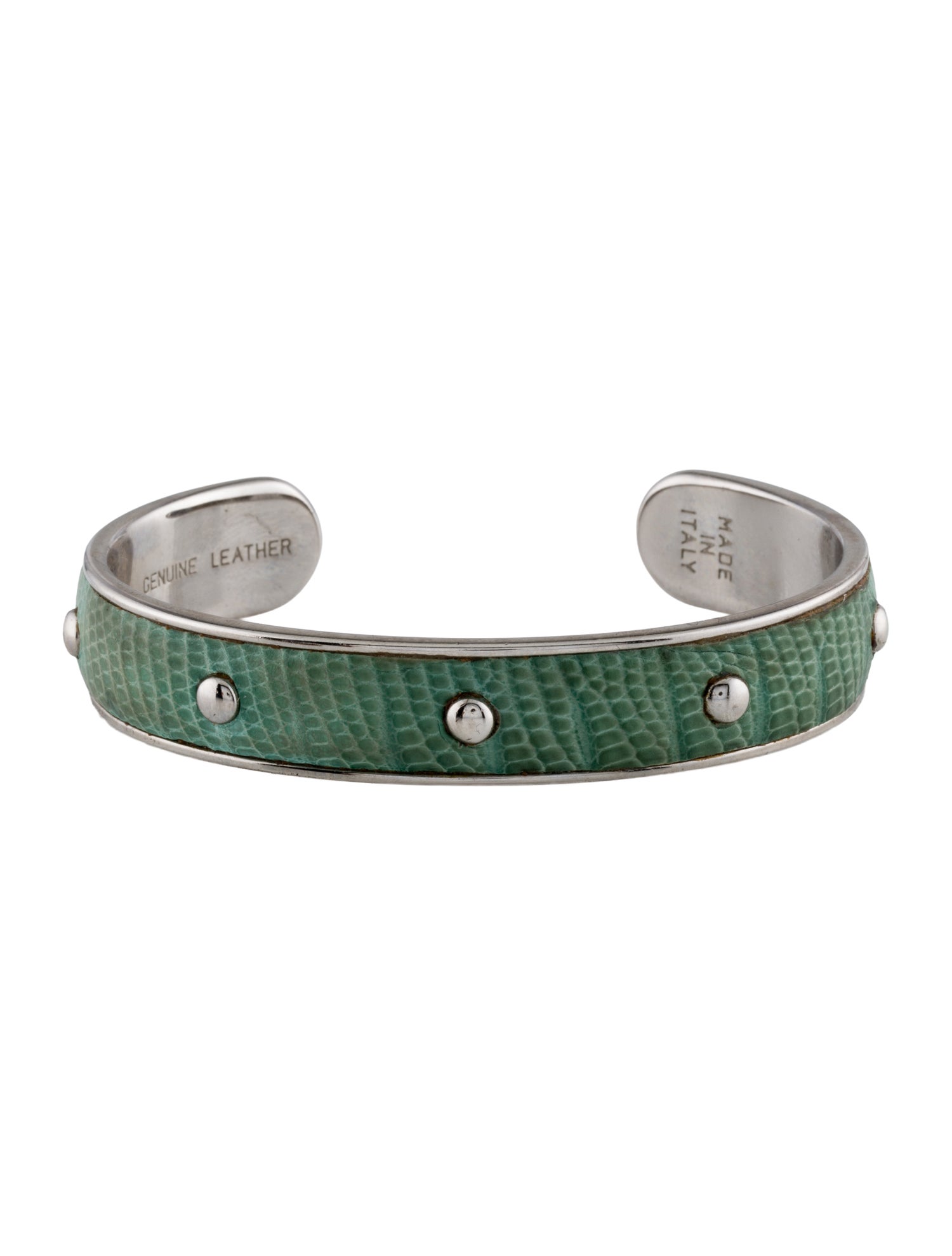 Tod's Leather Studded Cuff Bracelet