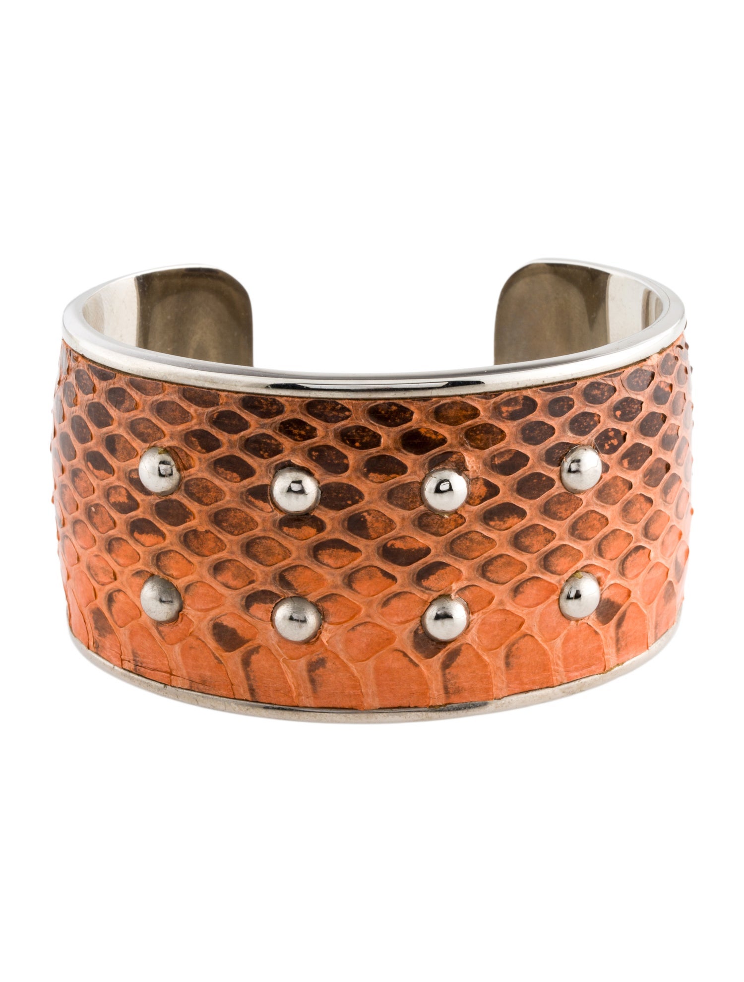 Tod's Studded Snakeskin Cuff