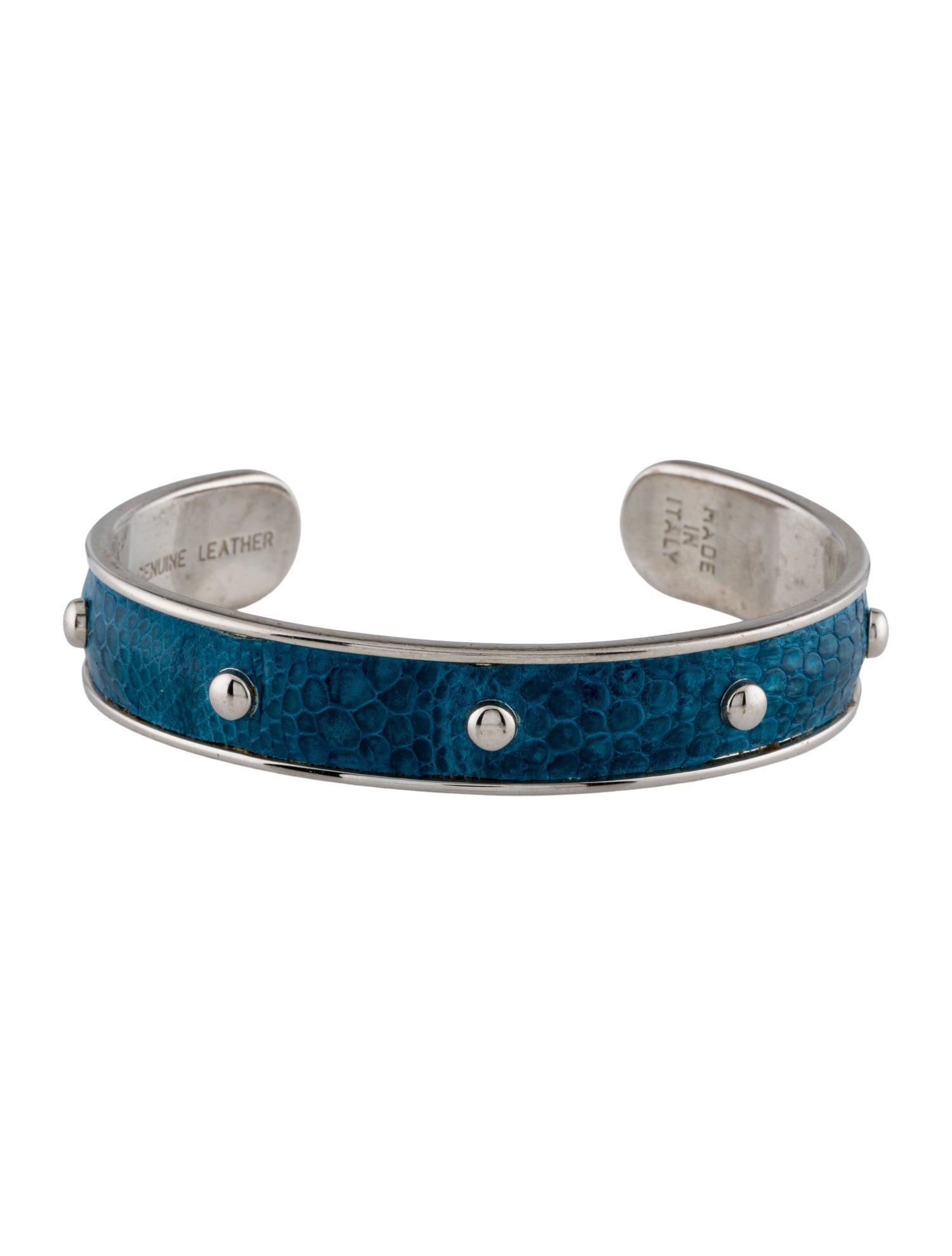 Tod's Leather Studded Cuff Bracelet