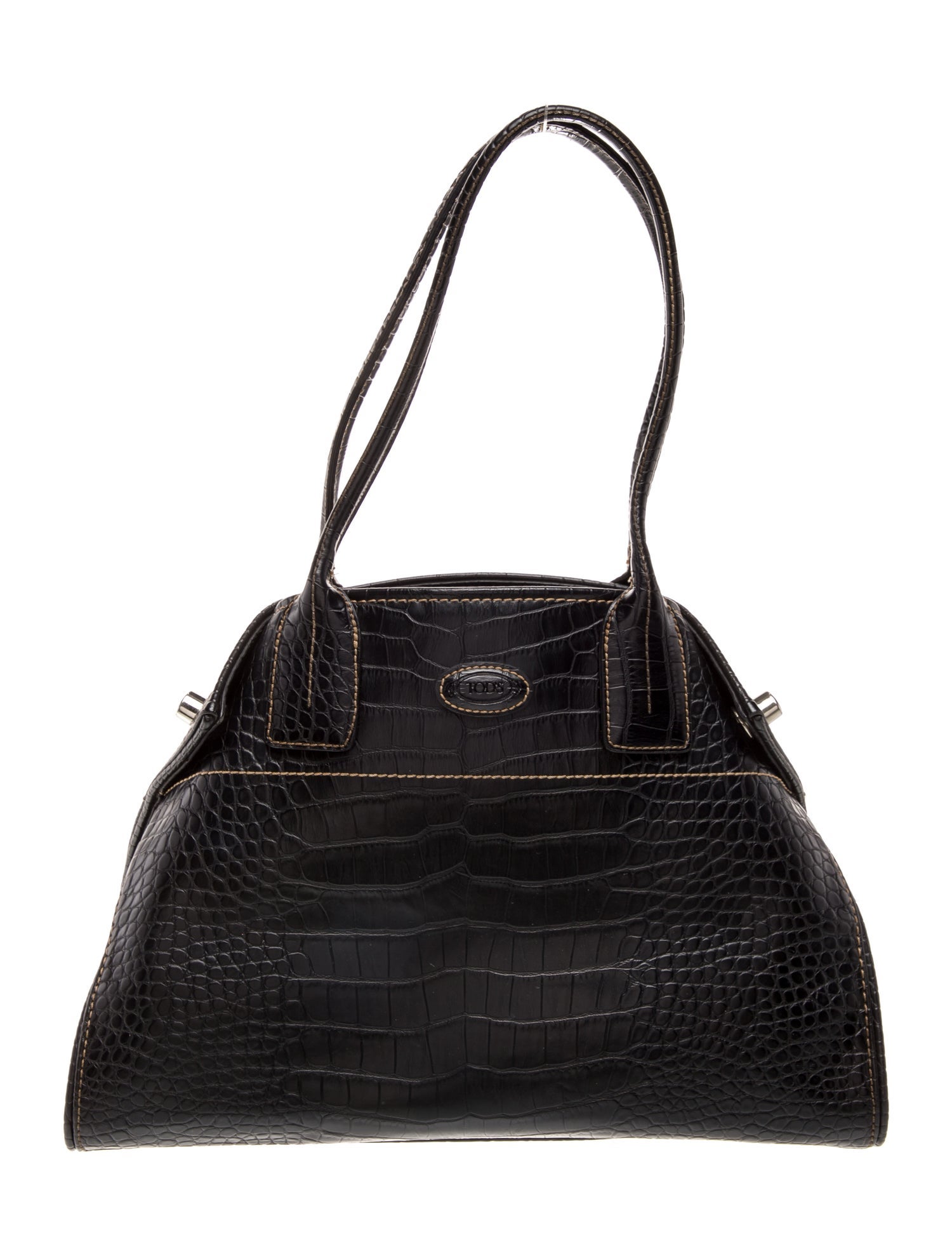 Tod's Embossed Leather Shoulder Bag
