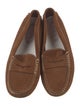 Tod's Suede Whipstitch Trim Loafers