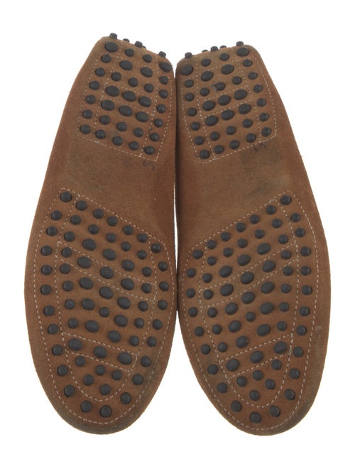 Tod's Suede Whipstitch Trim Loafers